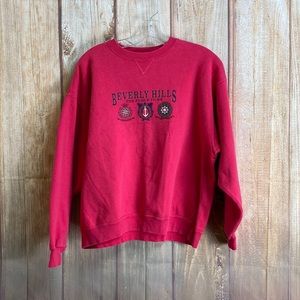 ➡️Vintage 1980’s With An Attitude Beverly Hills Pink Sweatshirt Size Large
